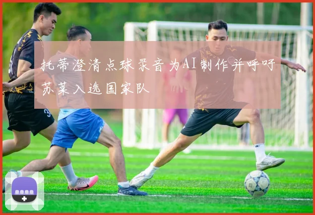 托蒂澄清点球录音为AI制作并呼吁苏莱入选国家队